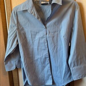 Cotton Express Blue checkered Shirt large